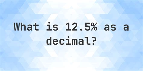 12/5 In Decimal