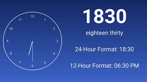 1830 Military Time