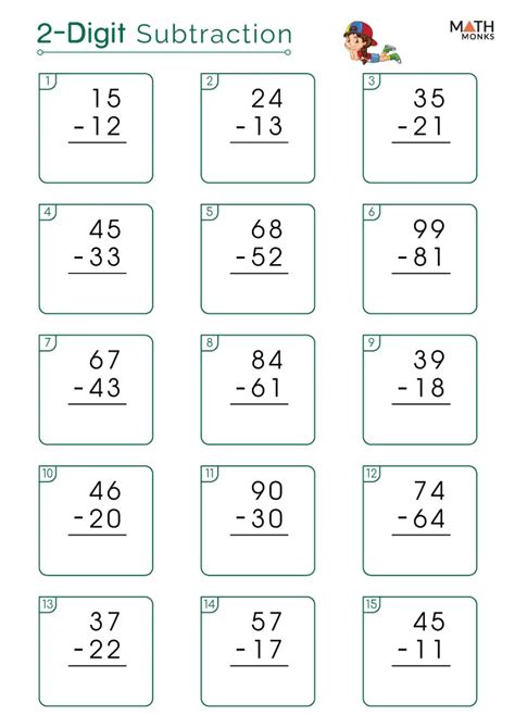 2 Digit Subtraction