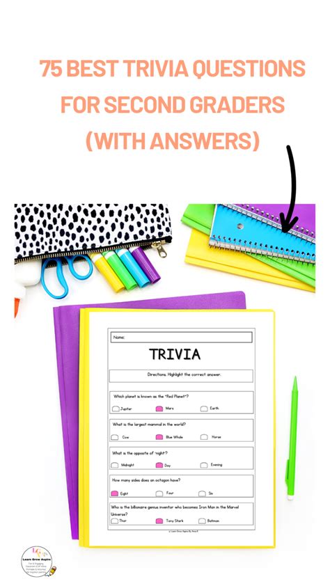 2Nd Grade Trivia Questions