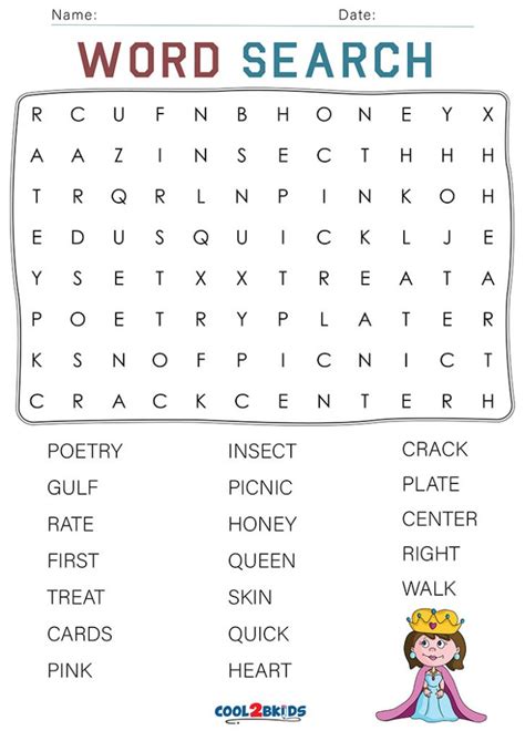 3Rd Grade Word Search