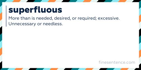 A Sentence With Superfluous
