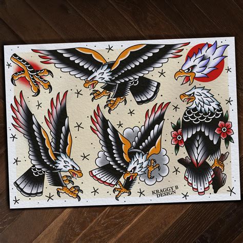 American Traditional Eagle