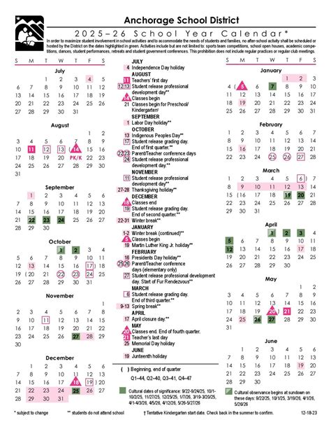 Asd Calendar 2025 2026