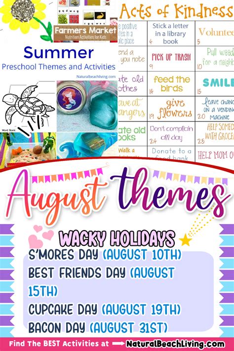 August Calendar Themes