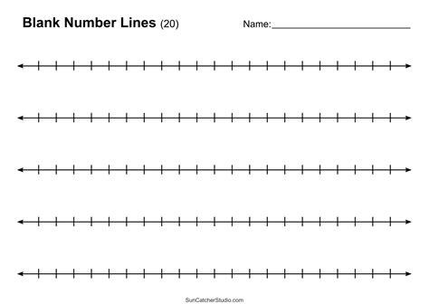 Blank Number Lines