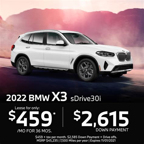 Bmw X3 Suv Lease