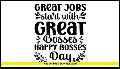 Boss's Day Message