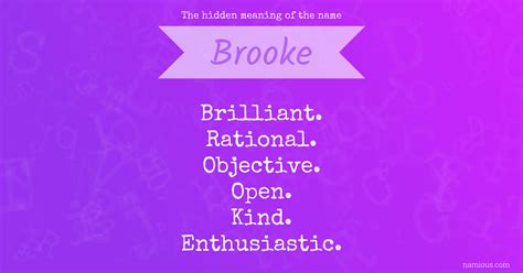 Brooke Name Meaning