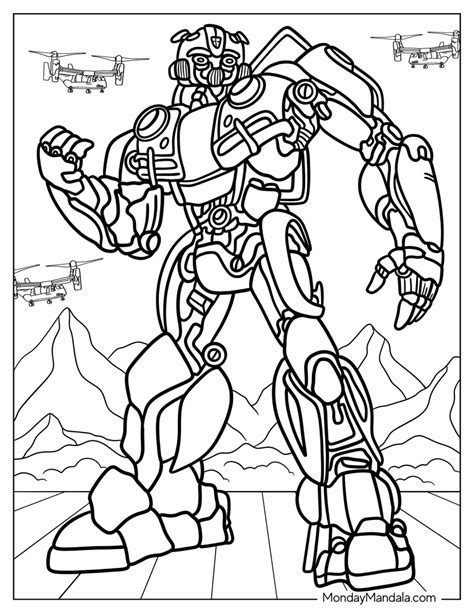 Bumblebee Coloring Page