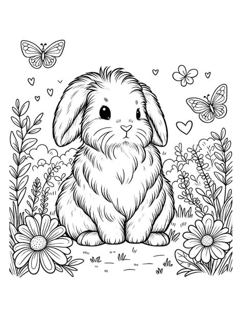 Bunny Coloring Page
