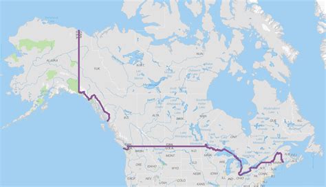 Canada Border Map