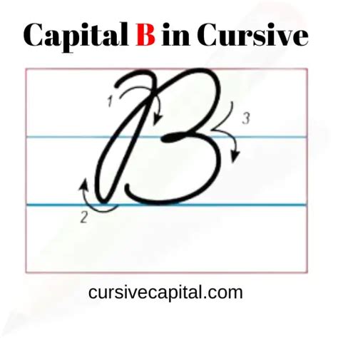 Capital B Cursive