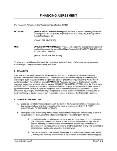Car Financing Agreement: A Complete Guide To Understanding Your Terms