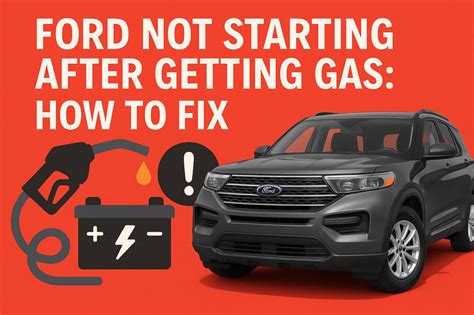 Car Not Starting After Getting Gas