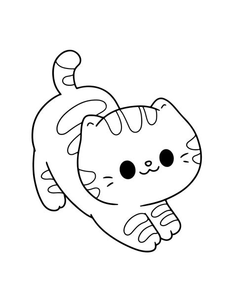 Cat Coloring Pages Cute