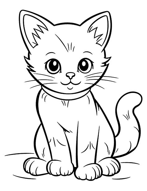 Cat Coloring Sheet