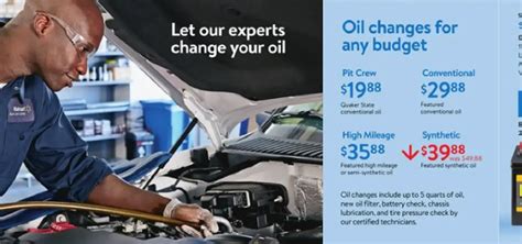 Change Car Oil Walmart
