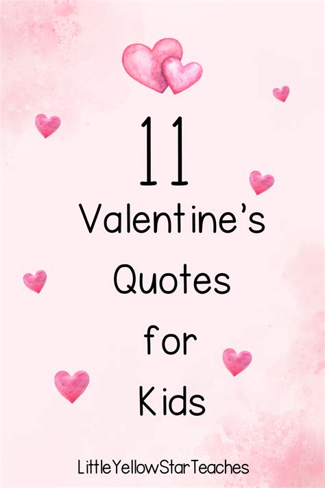 Children's Valentine Sayings