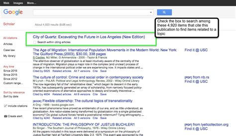 Citations In Google Scholar
