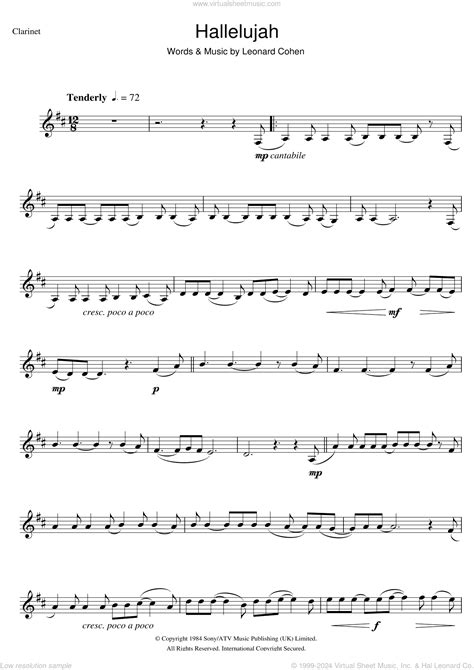 Clarinet Sheet Music