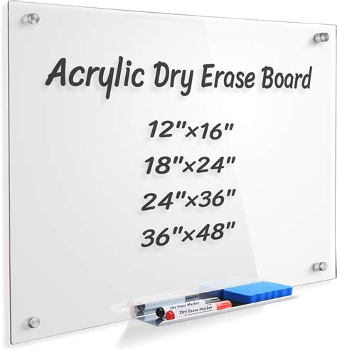 Clear Dry Erase Board
