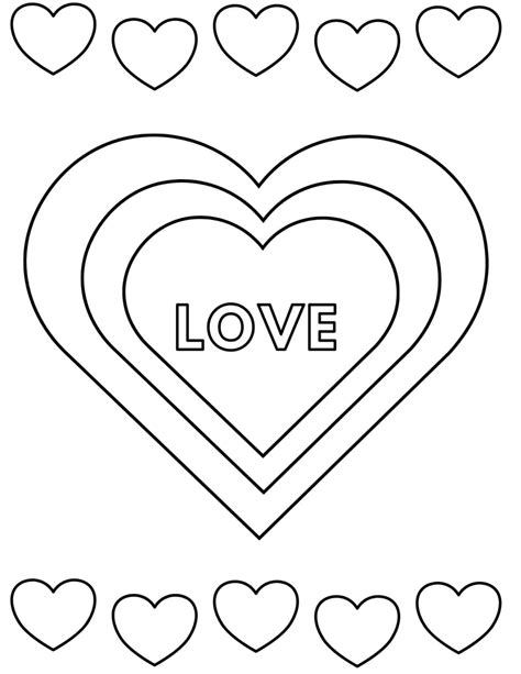 Coloring Heart Pages