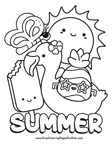 Coloring Page Summer