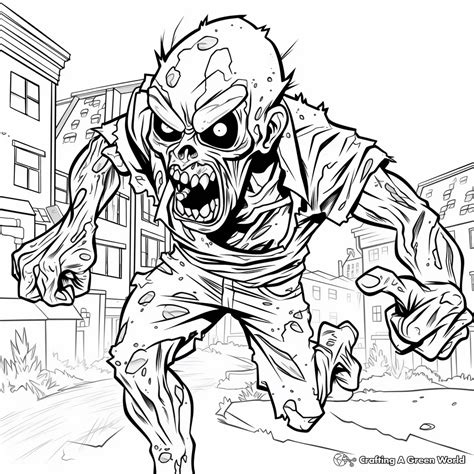 Coloring Pages Of Zombies