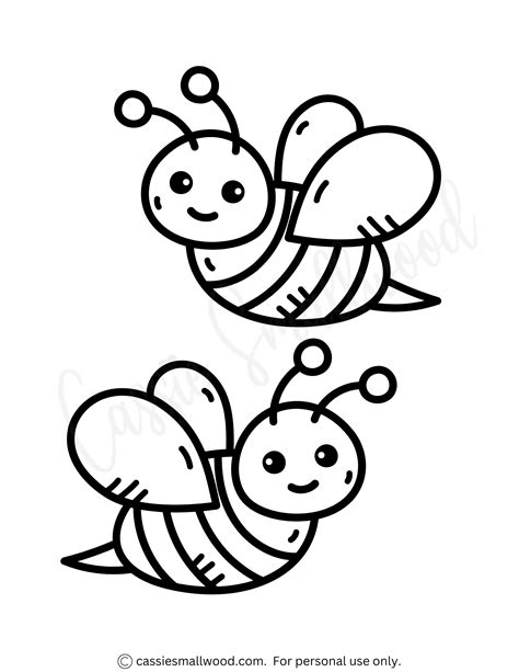 Colouring Pages Bee