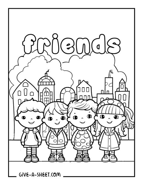 Colouring Pages Friendship
