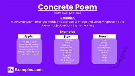Concrete Examples In Poetry
