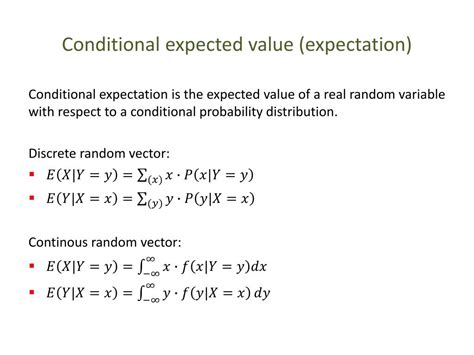 Conditional Expected Value