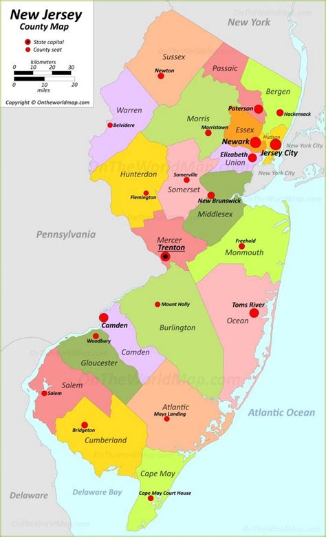 County Nj Map