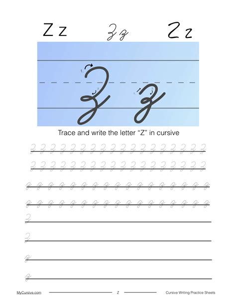 Cursive Z Uppercase