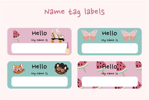 Cute Name Tags