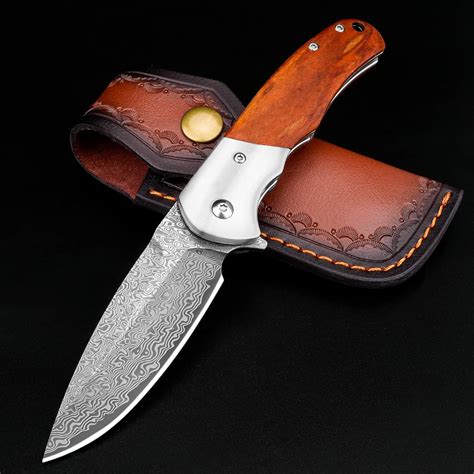 Damascus Pocket Knife