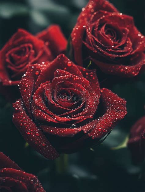 Deep Red Roses