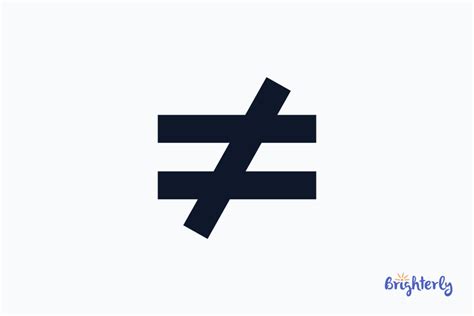 Doesn T Equal Sign