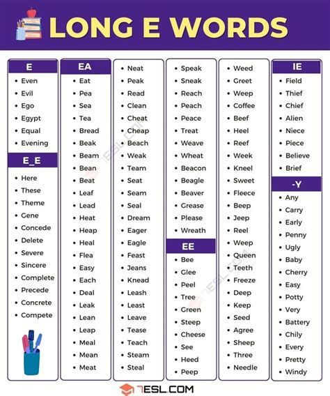 E Long Words