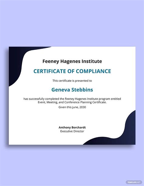 Event Organizer Certificate