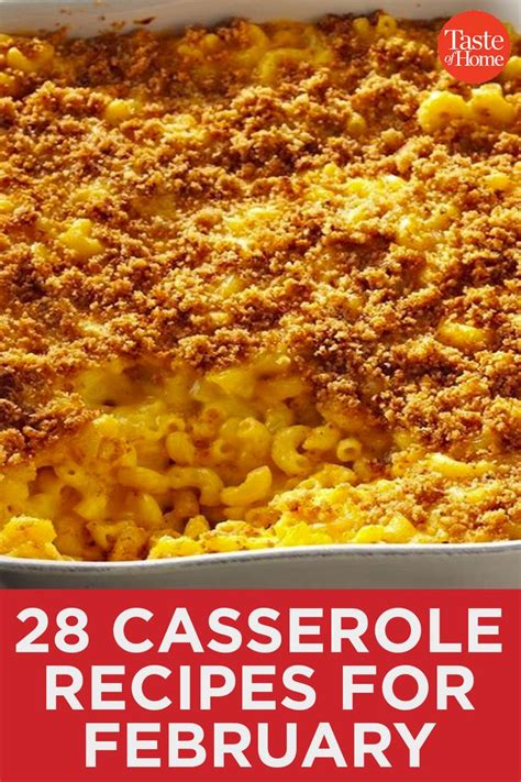 February Casserole Recipes