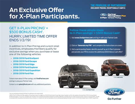 Ford X Plan Pricing