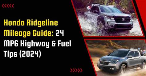 Fuel Mileage Honda Ridgeline