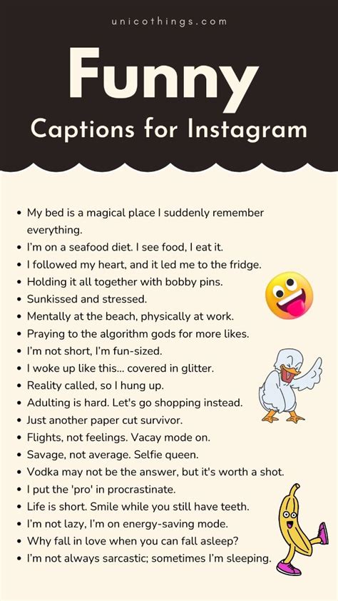 Funniest Captions On Instagram