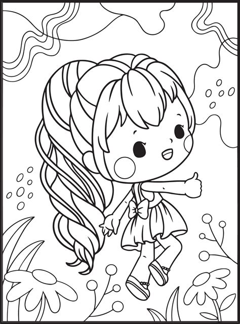 Girl Colouring Pages