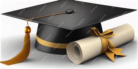 Graduation Cap And Diploma