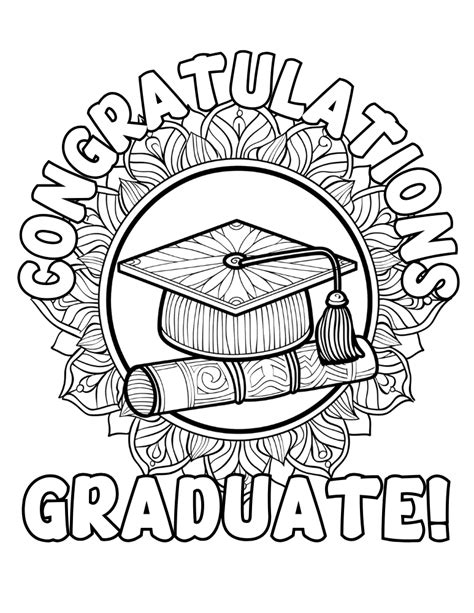Graduation Colouring Sheets