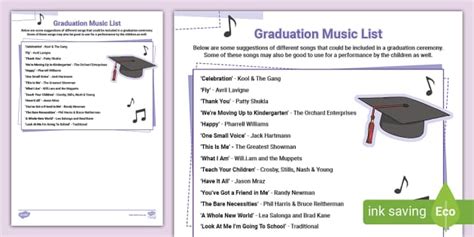 Graduation Video Music Ideas