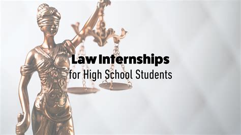 High School Law Internships